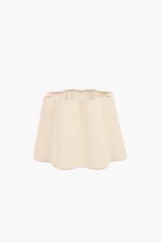 Dublin Tapered Scallop Lamp Shade, 25x22cm,