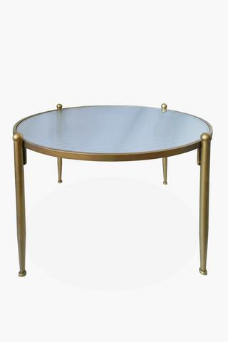 Ribbed Glass Coffee Table