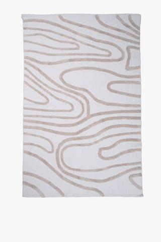 Jacquard Tufted Abstract Rug, 120x180cm