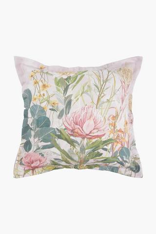 Printed Kathy Protea Scatter Cushion, 55x55cm