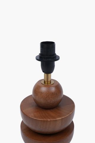Stacked Wooden Lamp Base, E14