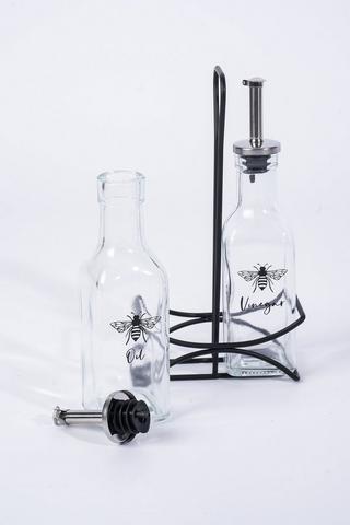 Bee Glass Condiment Set