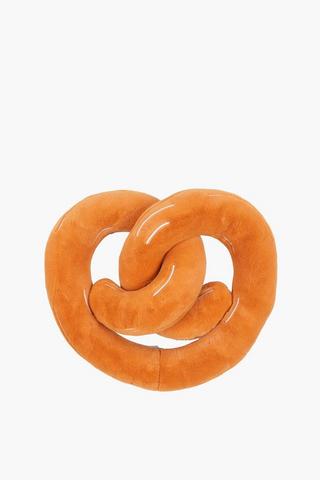 Jacquard Pretzel Novelty Cushion, 40cm