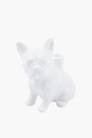 Billy Dog Dinner Candle Holder, 18x20cm
