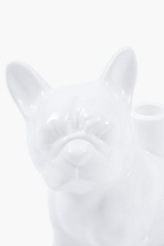 Billy Dog Dinner Candle Holder, 18x20cm