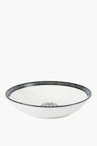 Palm Bone Ceramic Bowl