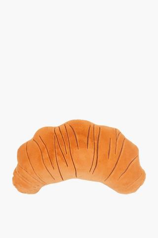 Velvet Croissant Novelty Cushion, 50cm