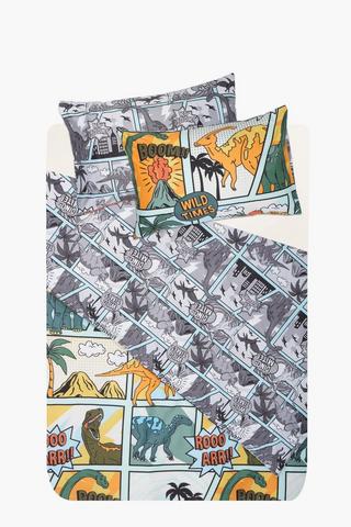 Soft Touch Hardy Dino Comic Book Comforter Set