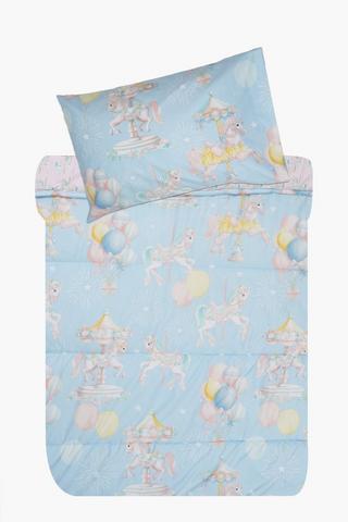Soft Touch Buttercup Unicorn Carousel Comforter Set