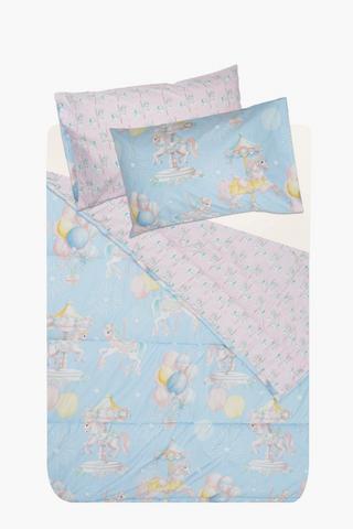 Soft Touch Buttercup Unicorn Carousel Comforter Set