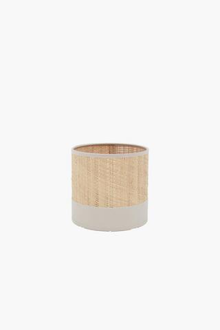 Woven Drum Lamp Shade, 15x16cm