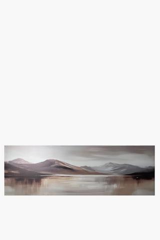 Printed Abstract Mountain Canvas, 135x45cm