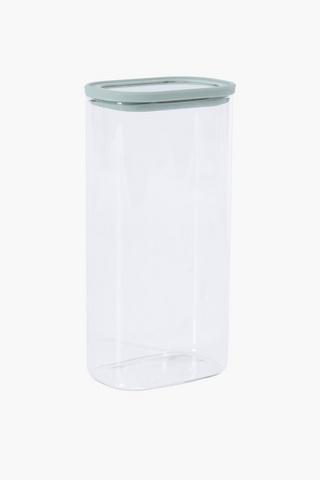 Large Glass Silicone Jar
