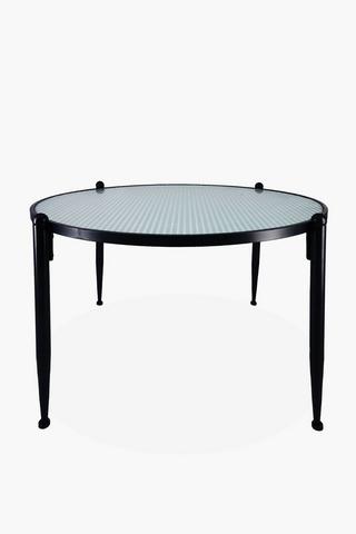 Ribbed Glass Coffee Table
