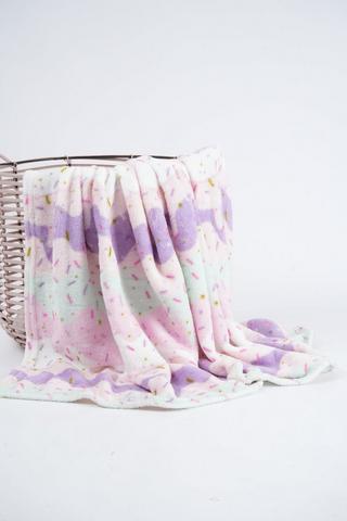 Luna Coral Sprinkles Blanket, 125x150cm
