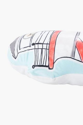 Billy Nautical Shaped Light House Cushion, 55x45cm