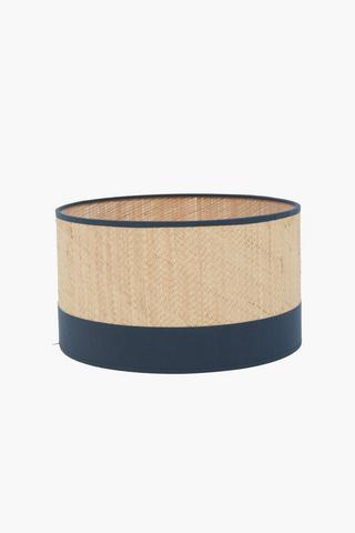 Woven Drum Lamp Shade, 30x16cm