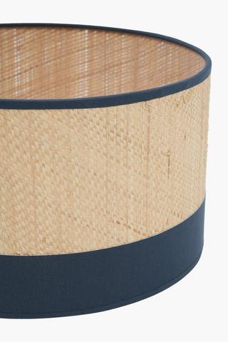 Woven Drum Lamp Shade, 30x16cm