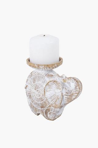 Elephant Sunburst Pillar Candle Holder, 12x24cm