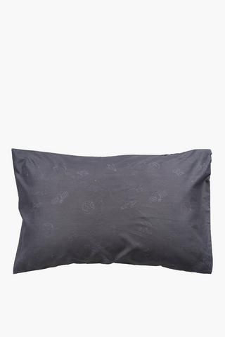 Soft Touch Neon Space Reversible Pillowcase