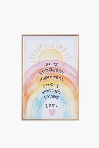 Affirmation Wall Art, 40x60cm