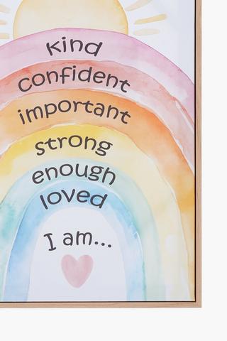 Affirmation Wall Art, 40x60cm