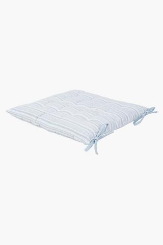 Stripe Skyway Cotton Chairp Pad, 50x50cm