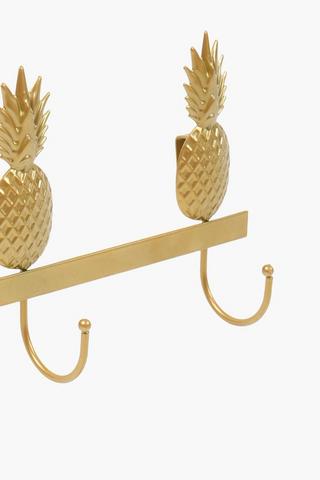 Pineapple 3 Wall Hook, 36x8cm