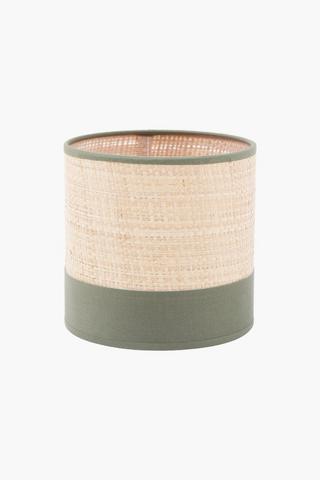 Woven Drum Lamp Shade, 14.5x9cm