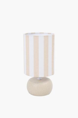 Ceramic Stripe Palms Lamp Set, E14