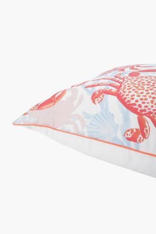 Printed Dunbar Crabs Scatter Cushion, 50x50cm