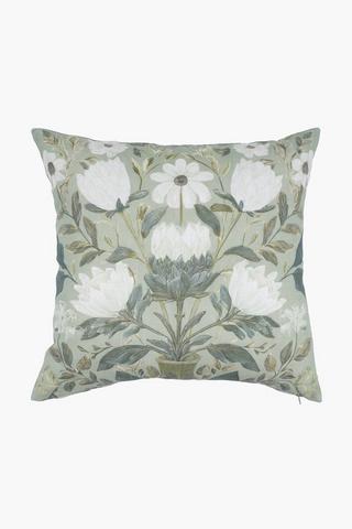Printed Kirsten Protea Scatter Cushion, 50x50cm