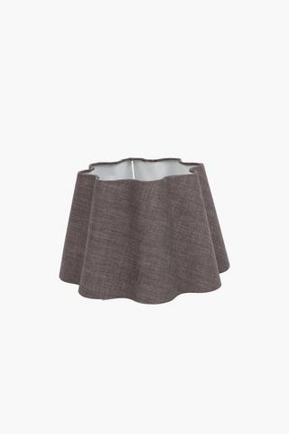 Dublin Tapered Scallop Lamp Shade, 25x22cm