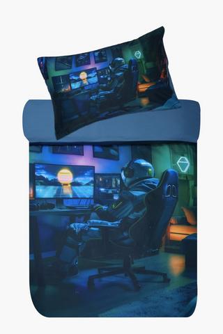 Soft Touch Placement Print Space Gamer Duver Cover Set