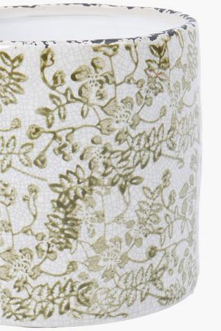 Delft Ceramic Planter, 19cm