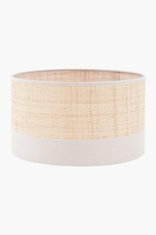 Woven Drum Lamp Shade, 30x17cm