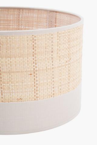 Woven Drum Lamp Shade, 30x17cm
