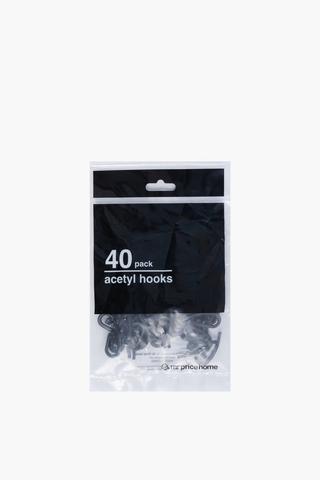 Acetyl Curtain Hooks 40's
