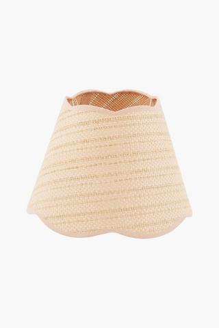 Letterly Scallop Lamp Shade, 15x20cm