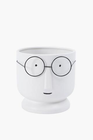 Quirky Glasses Planter, 15x15cm