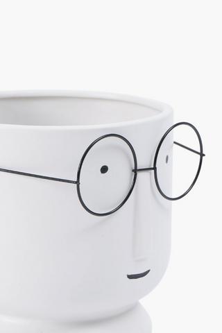 Quirky Glasses Planter, 15x15cm