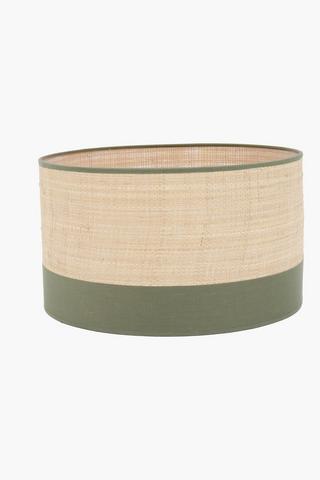 Woven Drum Lamp Shade, 39x22cm