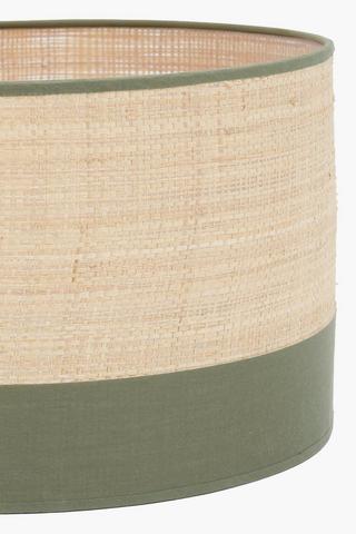 Woven Drum Lamp Shade, 39x22cm