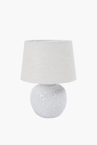 Floral Ceramic Lamp Set, E14