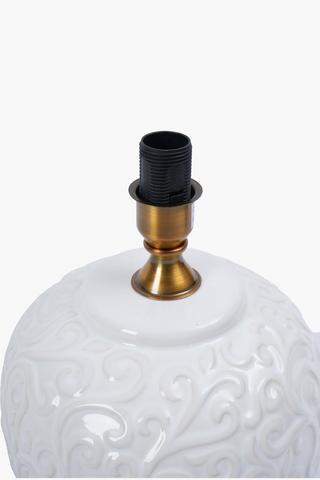 Floral Ceramic Lamp Set, E14