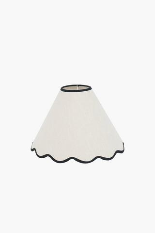 Scallop Edge Lamp Shade, 24x31cm