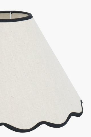 Scallop Edge Lamp Shade, 24x31cm
