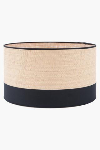 Woven Drum Lamp Shade, 40x23cm