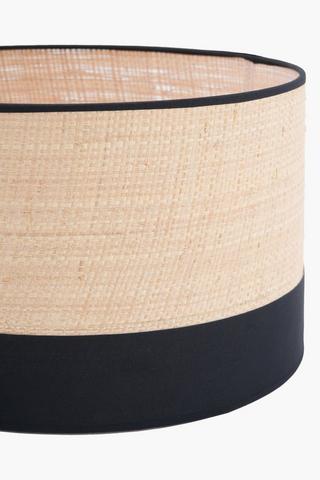 Woven Drum Lamp Shade, 40x23cm