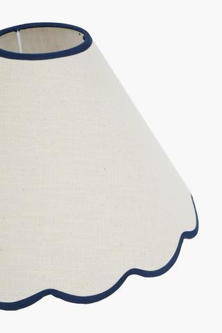 Scallop Edge Lamp Shade, 24x31cm